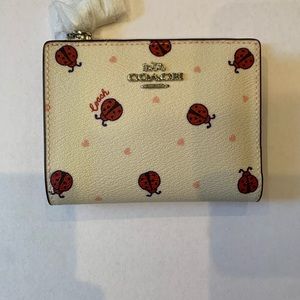 Coach leather lady bug wallet